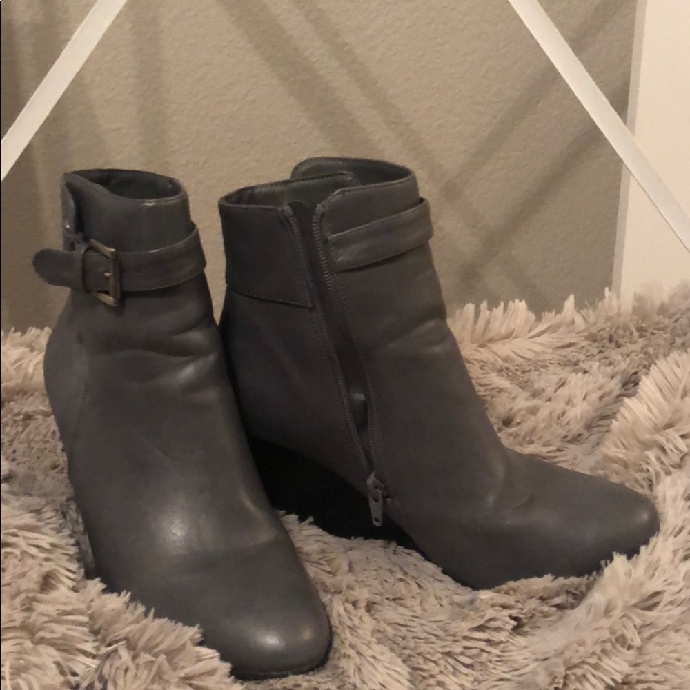 Grey Ankle boots